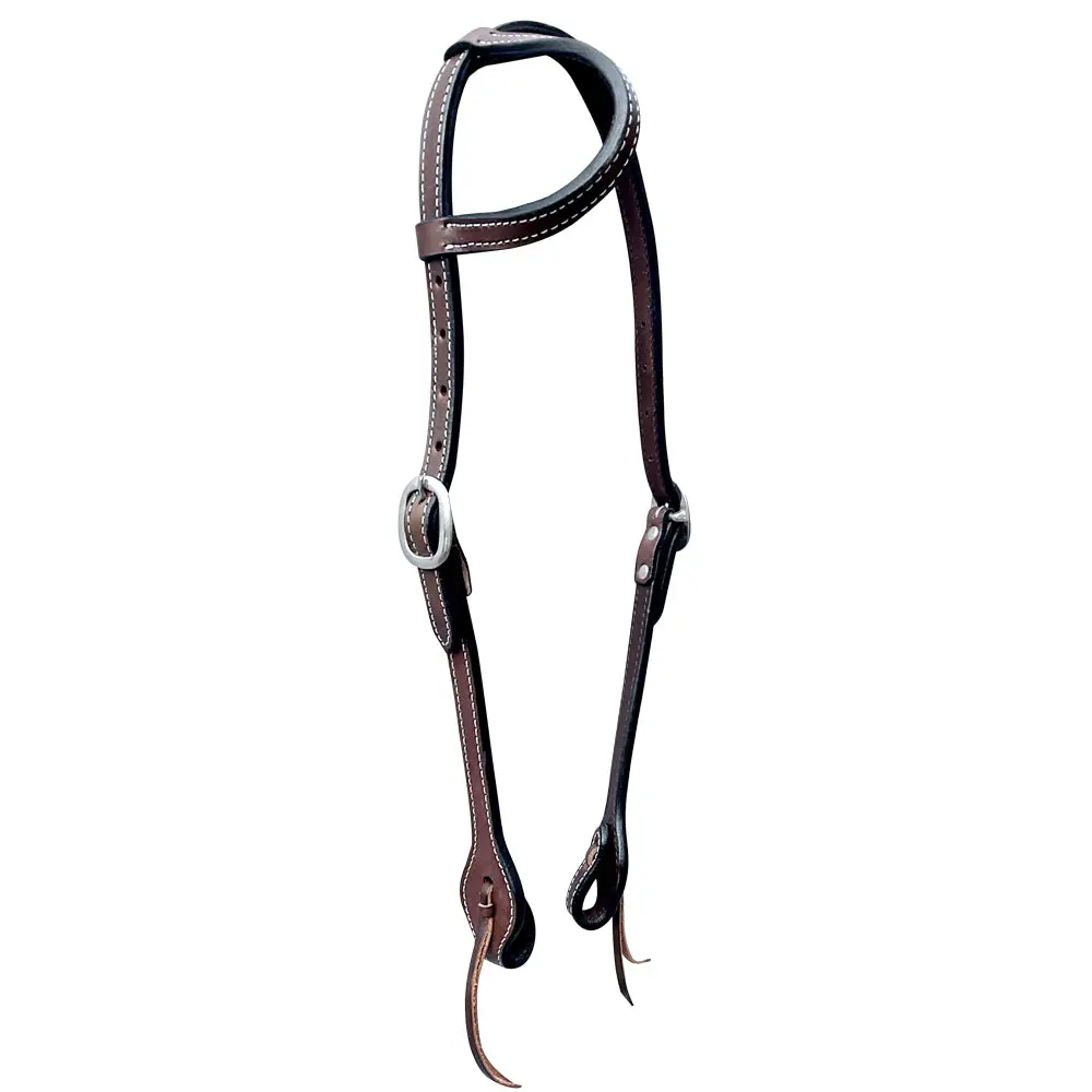 Bar H Equine American Leather Horse Saddle Tack One Ear Headstall | Breast Collar Browband Wither Strap Set Ber270 1