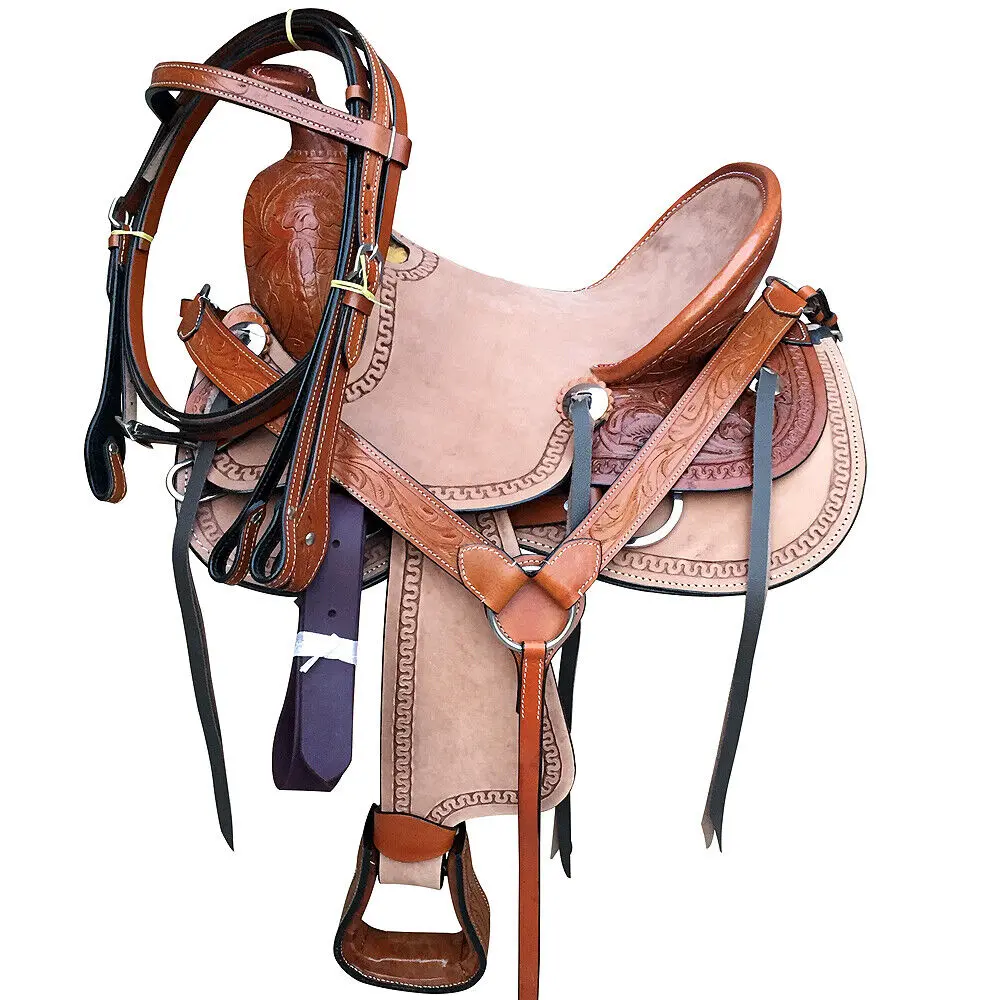 12 In Western Horse Saddle Ranch Trail Youth Child Pleasure Leather 1