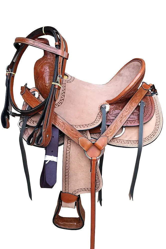 12 In Western Horse Saddle Ranch Trail Youth Child Pleasure Leather 2