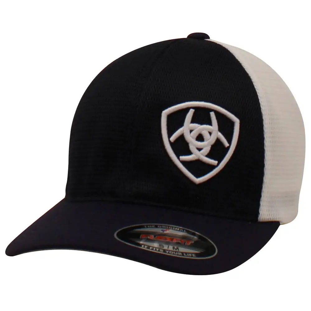 Ariat Offset Logo Navy & White Hats Cap 1