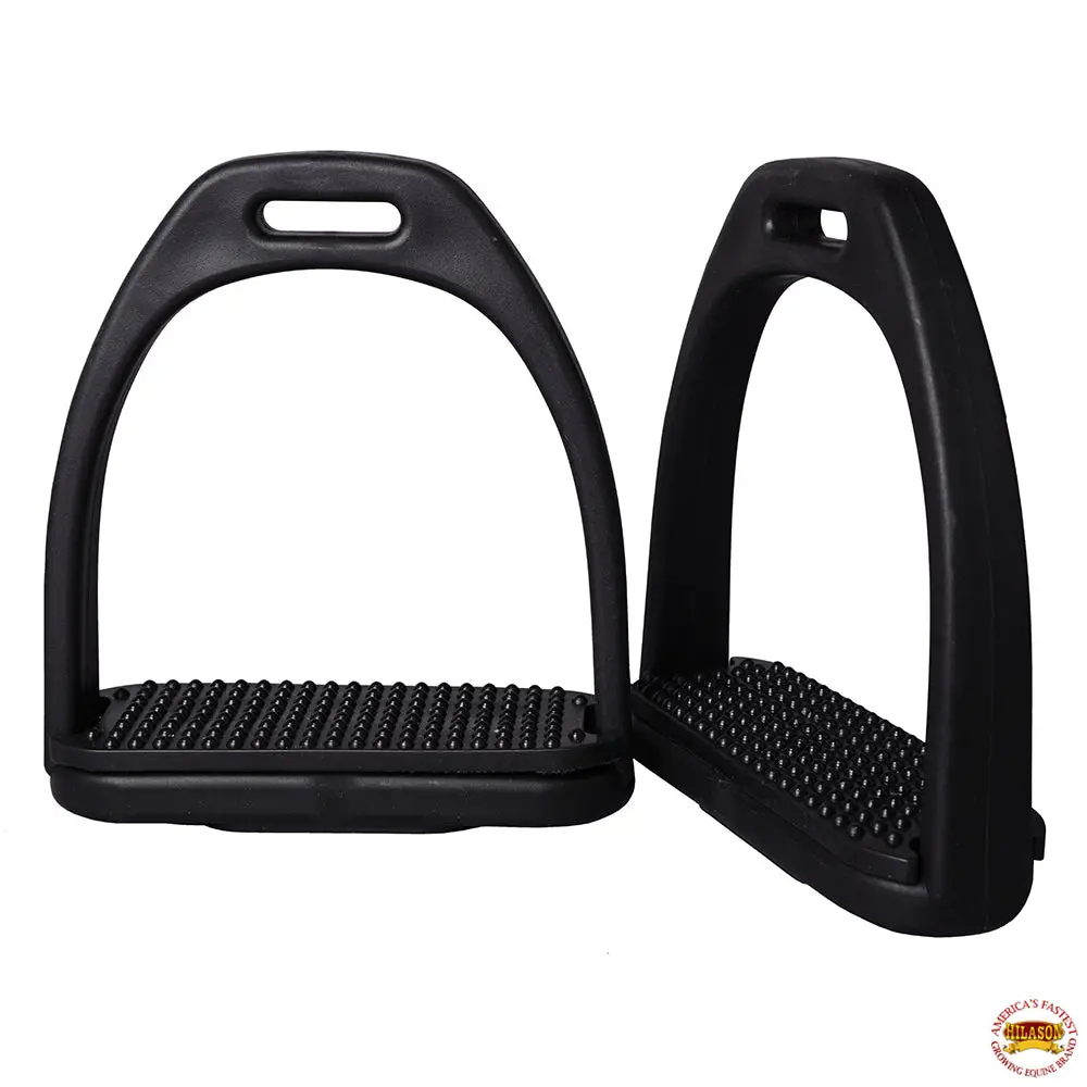Hilason Western Horse Riding Saftey Saddle Plastic Stirrups Non Slip Tread 1