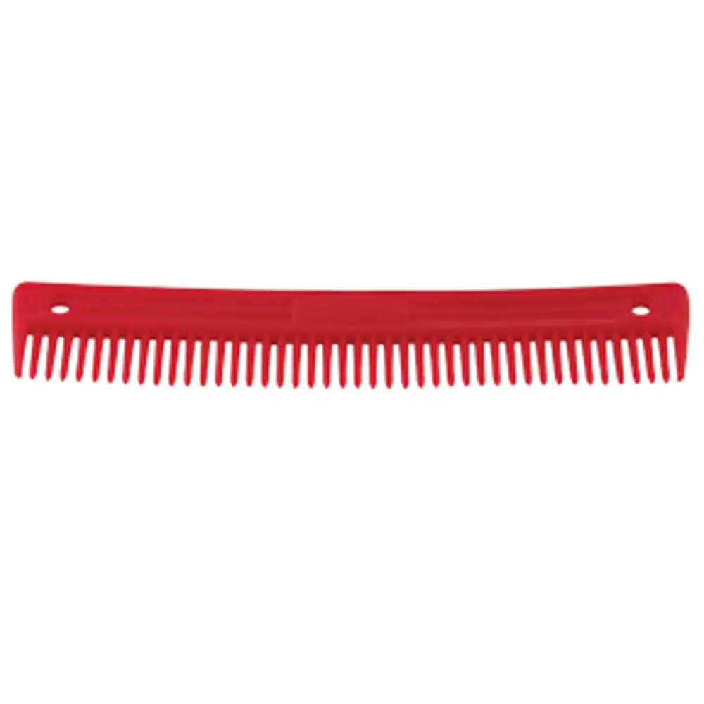Hilason 9 Inch Plastic Animal Comb Color Red 1