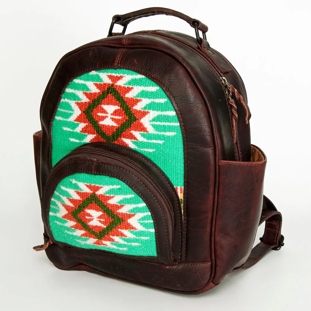 American Darling Backpack Saddle Blanket Genuine Leather Women Bag Western Handbag Purse 1