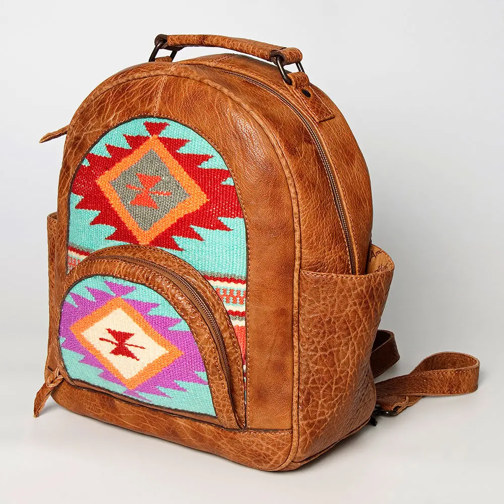 American Darling Backpack Saddle Blanket Genuine Leather Women Bag Western Handbag Purse 1