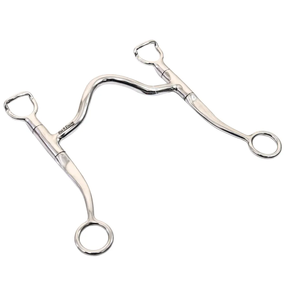 Bar H Equine Stainless Steel High Port Swivel Shank Bit | Bits For Horses Horse Snaffle And Bridles 1