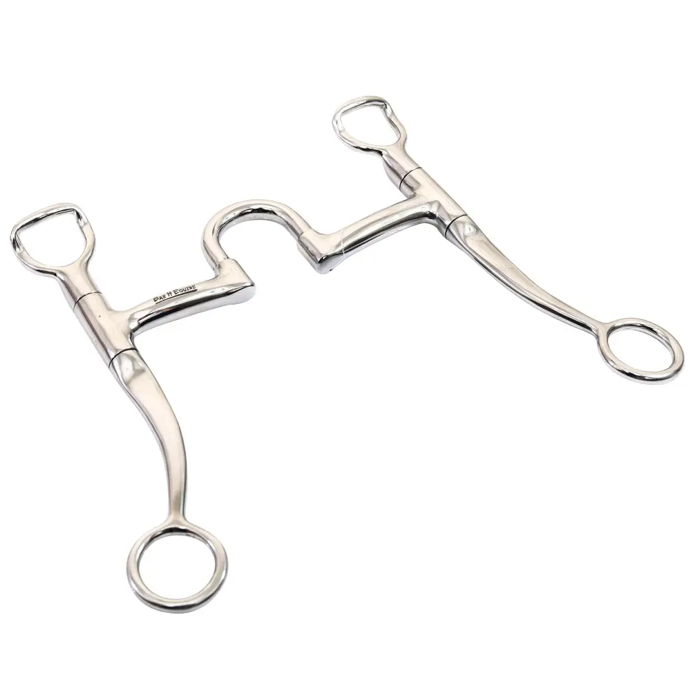 Bar H Equine Stainless Steel Grazing 6.7 Inches Shank Horse Mouth Bit | Bits For Horses Snaffle And Bridles 1