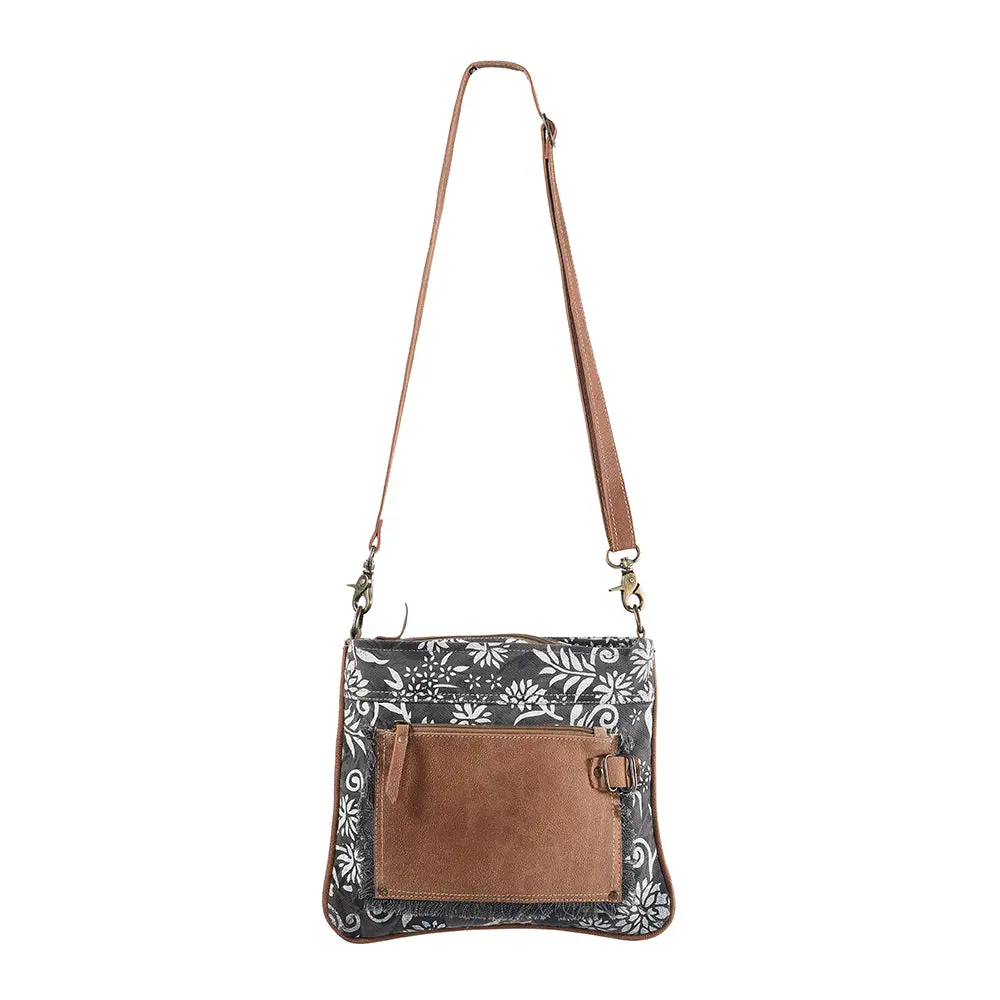 Ohlay Cross Body Upcycled Canvas Genuine Leather Women's Bag Western Handbag Purse Womens Handbags Belt For Women Purses 1