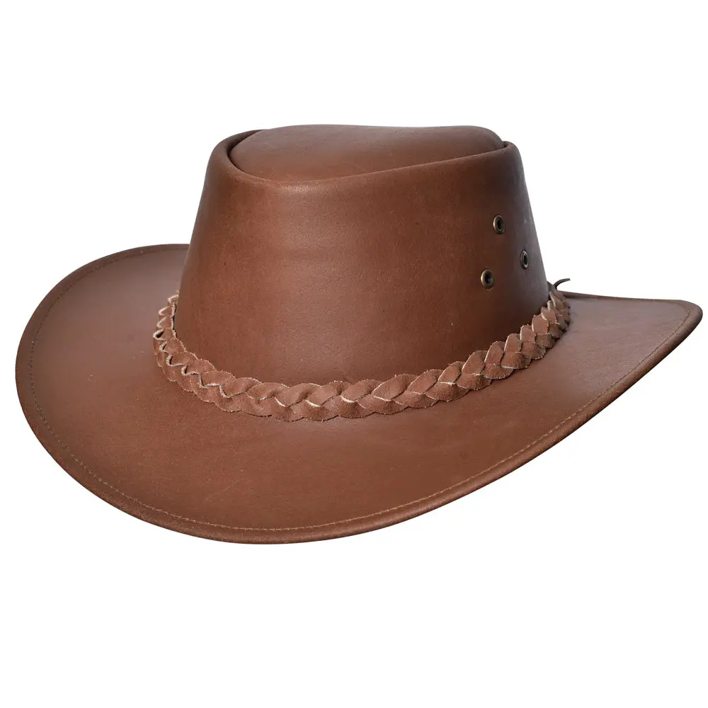 Micro Fiber Synthetic Suede Tan Cowboy Hat Hilason 1