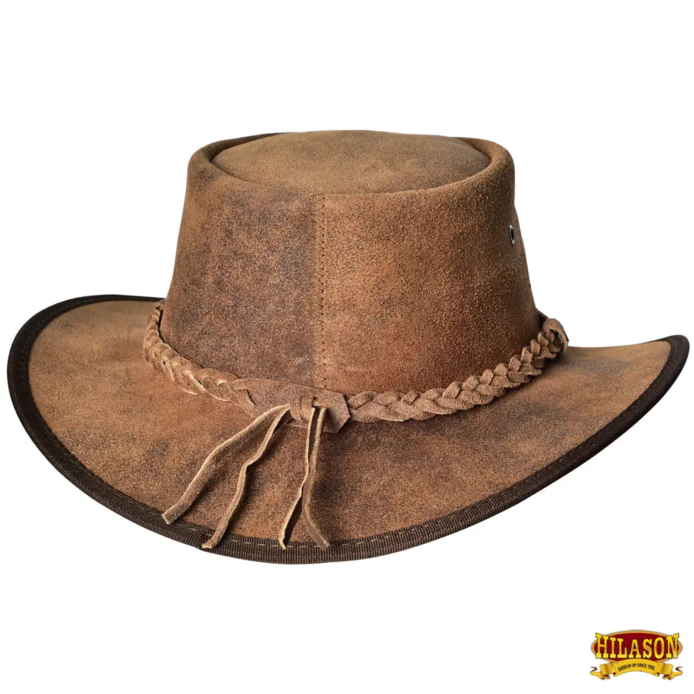 Oily Wax Cotton Tan Cowboy Hat Hilason 4