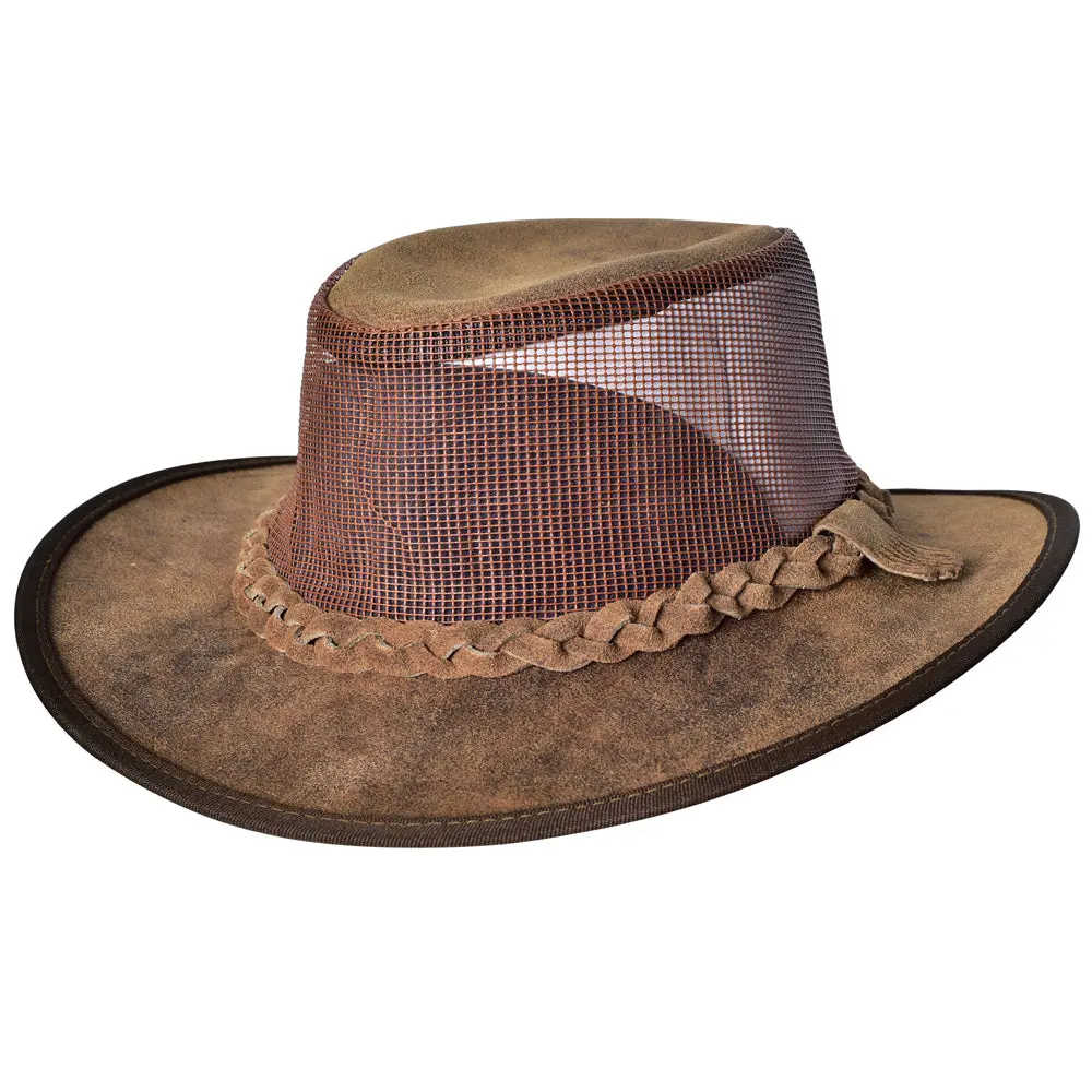 Crazy Horse Cow Suede Tan Cowboy Hat Hilason 1