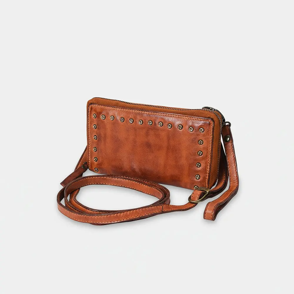 Spaghetti Western Swc212cg Wallet Vintage Handmade Drum Dyed Genuine European Cowhide Leather Women Bag Western Handbag Purse 1