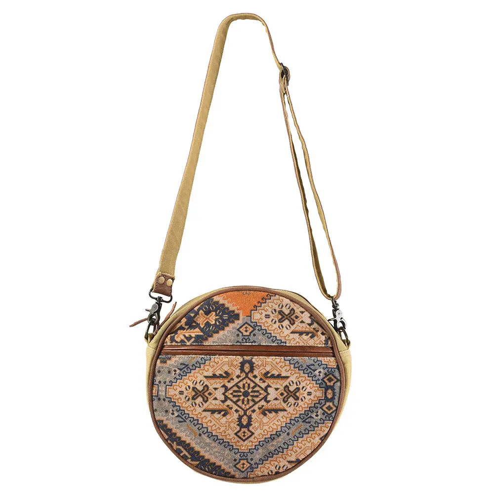 Ohlay Canteen Upcycled Canvas Genuine Leather Women's Bag Western Handbag Purse Women Handbags Belt For Purses Womens Summer 1