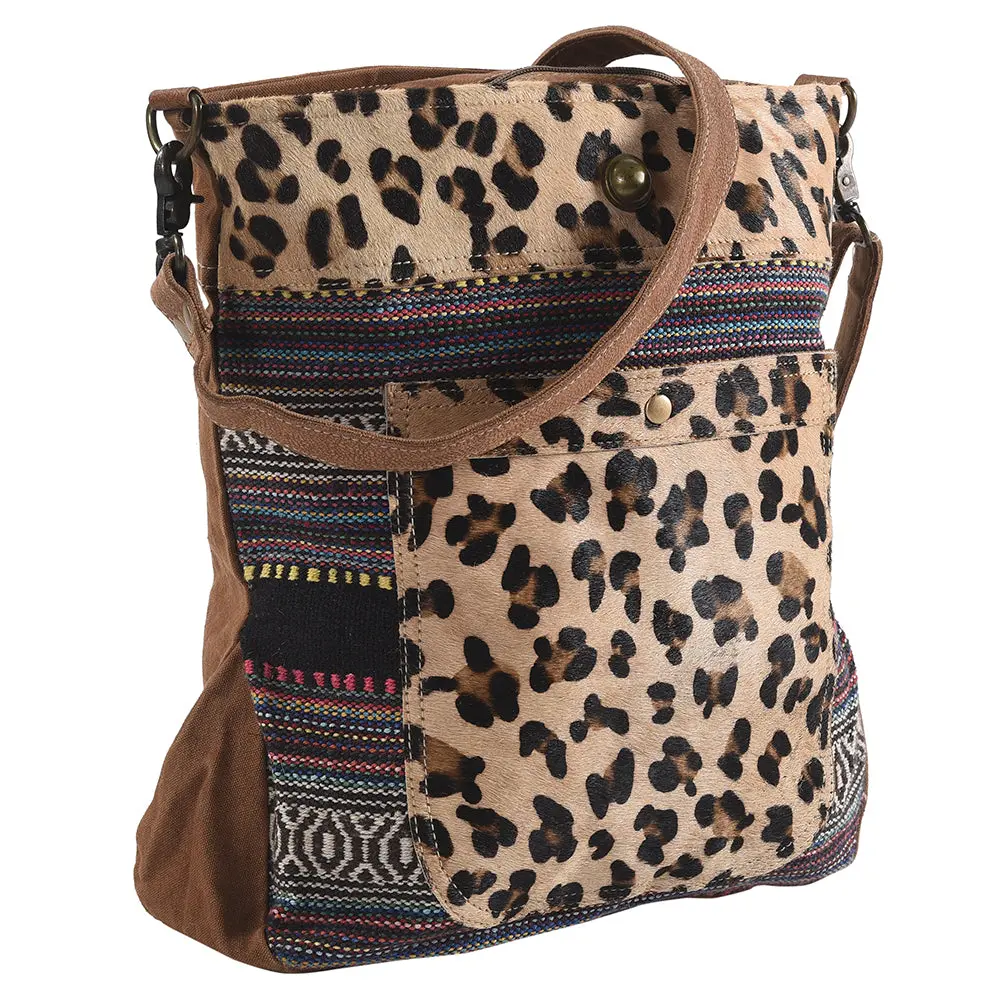 Ohlay Large Crossbody Upcycled Wool Canvas Hair-On Genuine Leather Women's Bag Western Handbag Purse Womens Handbags Purses 1