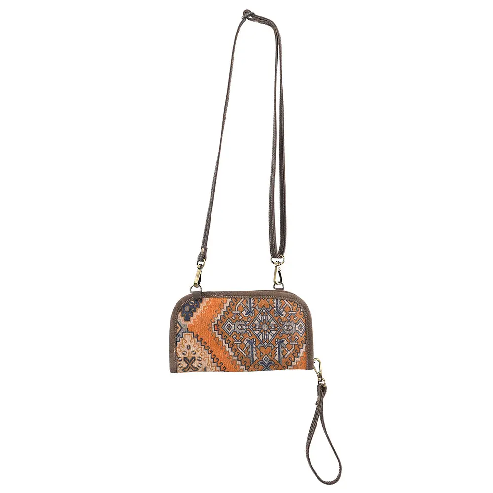 Ohlay Cross Body Upcycled Canvas Genuine Leather Women's Bag Western Handbag Purse | Womens Handbags Belt For Women Summer 1
