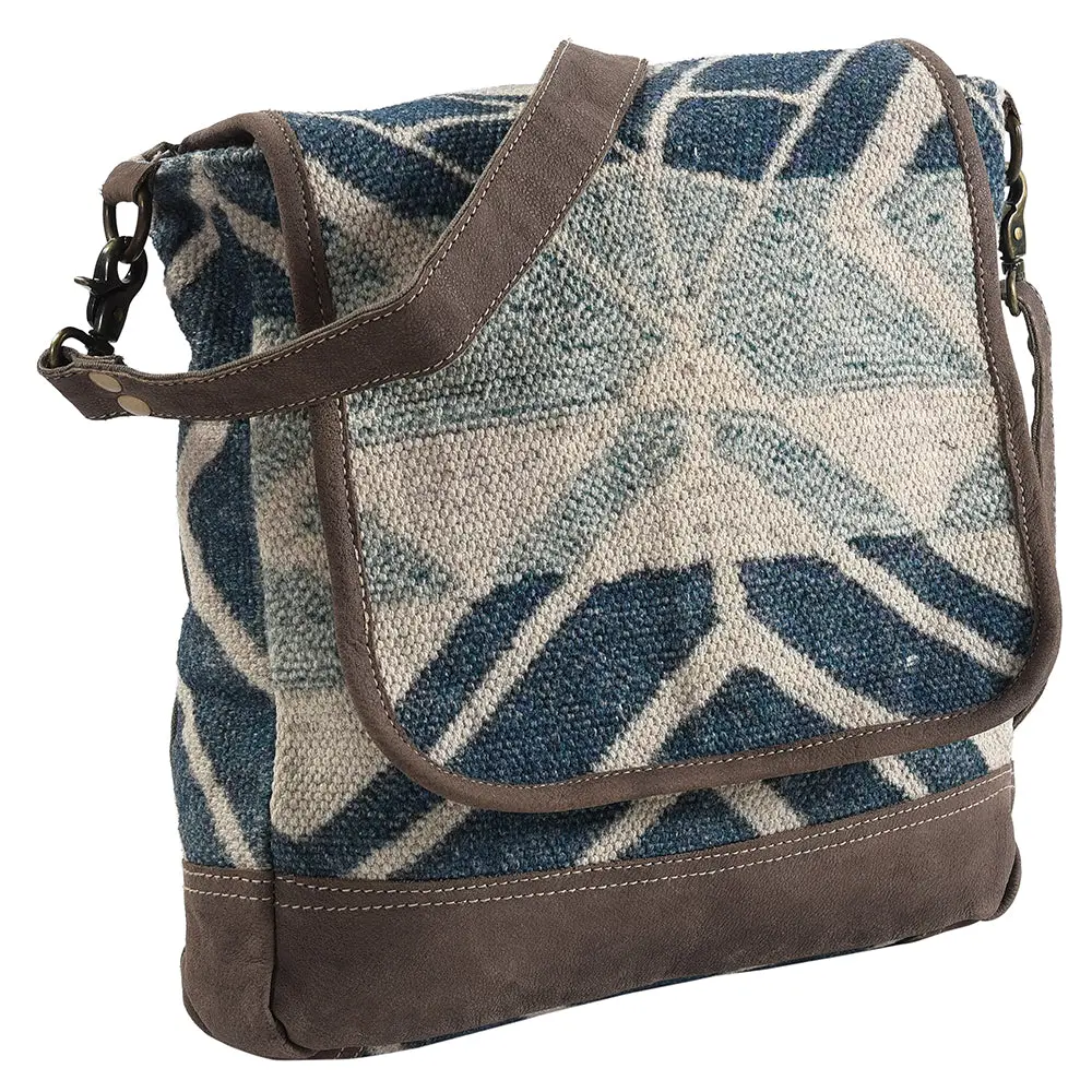 Ohlay Messenger Upcycled Wool Canvas Genuine Leather Women Bag Western Handbag Purse | Womens Handbags Belt For Summer 1