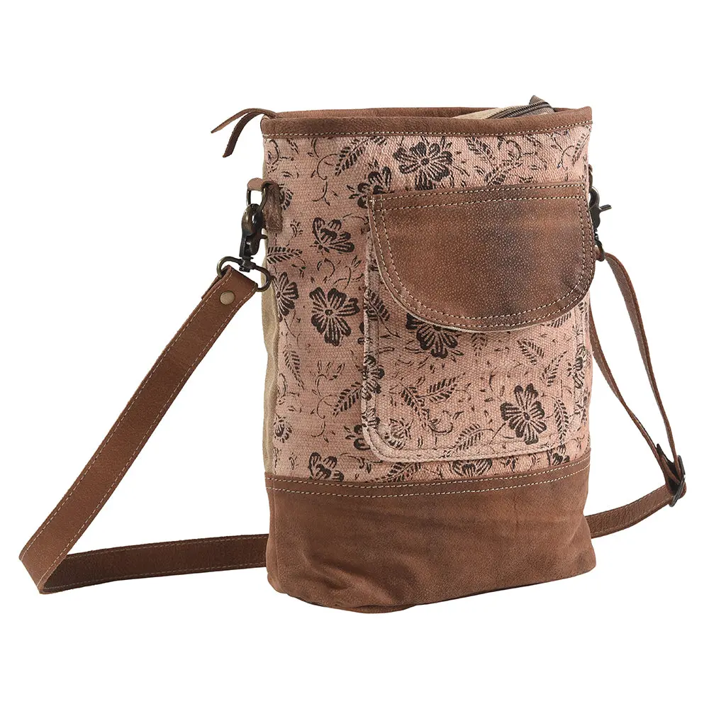 Ohlay Large Crossbody Upcycled Canvas Genuine Leather Women's Bag Western Handbag Purse | Womens Handbags Belt For Women Summer 1