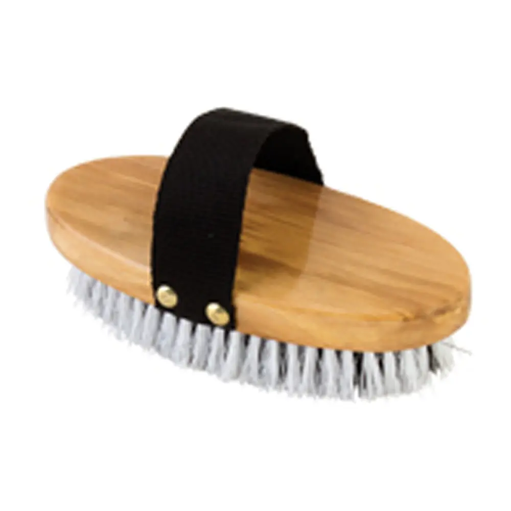 6.5 Inches Hilason Nylon Strap Brush With Wood Body 1