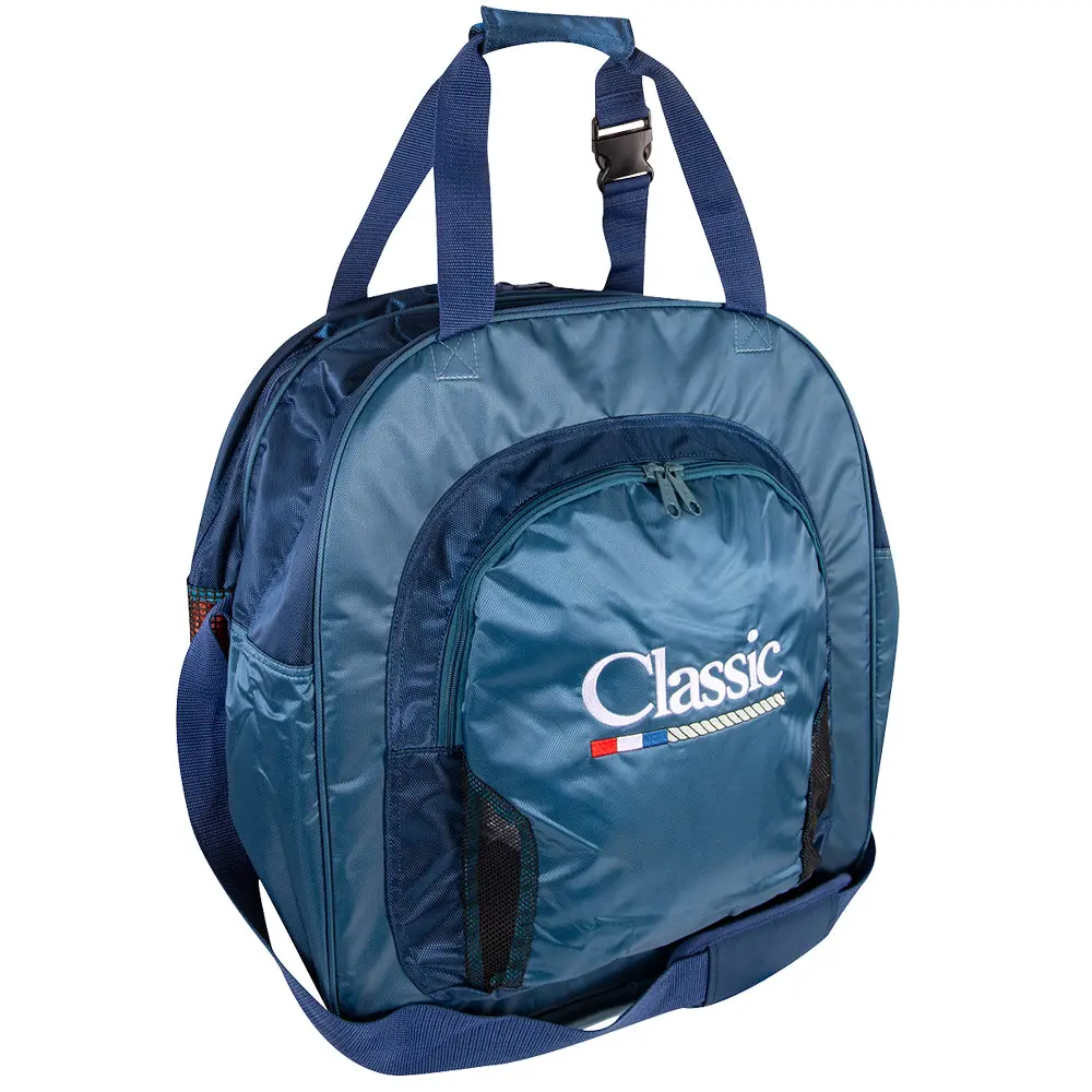 Classic Equine Horse Super Deluxe Rope Bag Ocean Navy 1
