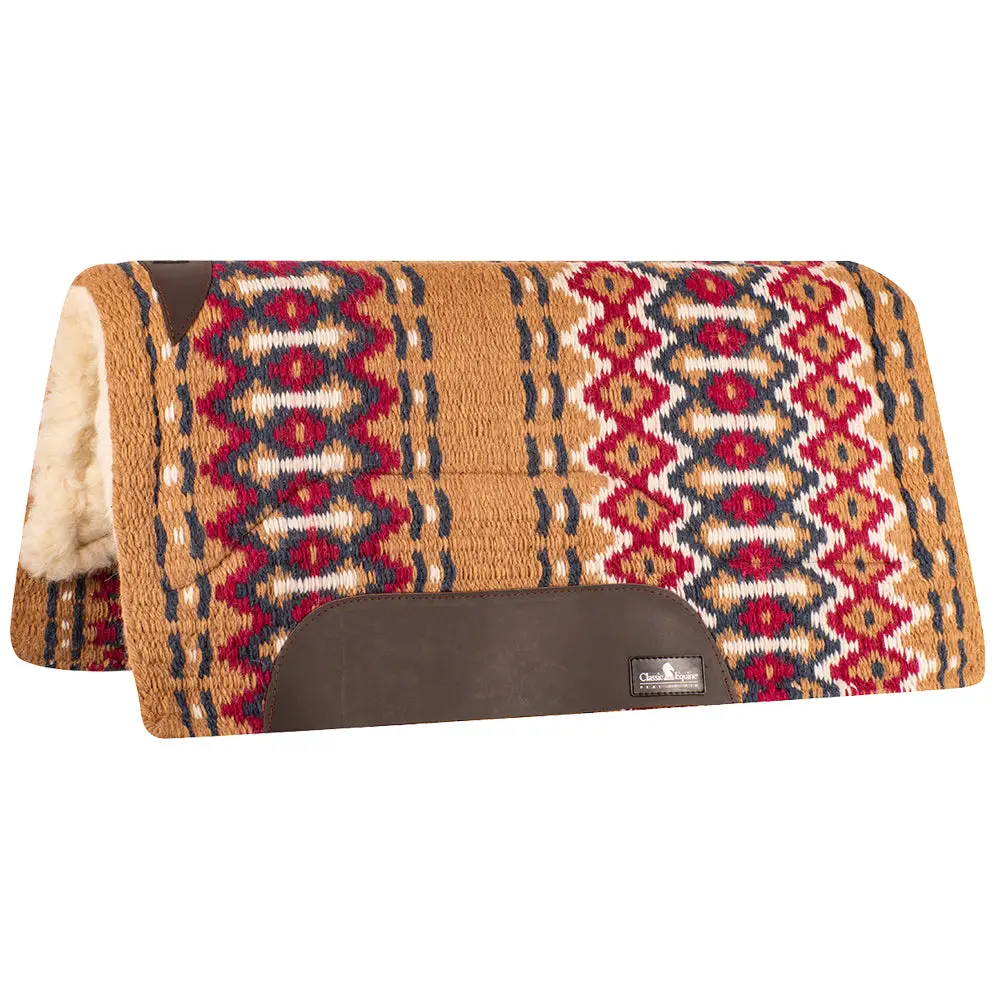 32 In X 34 Classic Equine 1 Inch Thick Sensorflex Wool Straight Top Saddle Pad 1