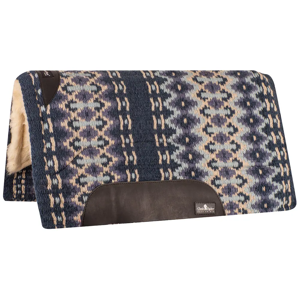 32 In X 34 Classic Equine 1 Inch Thick Sensorflex Wool Straight Top Saddle Pad 1