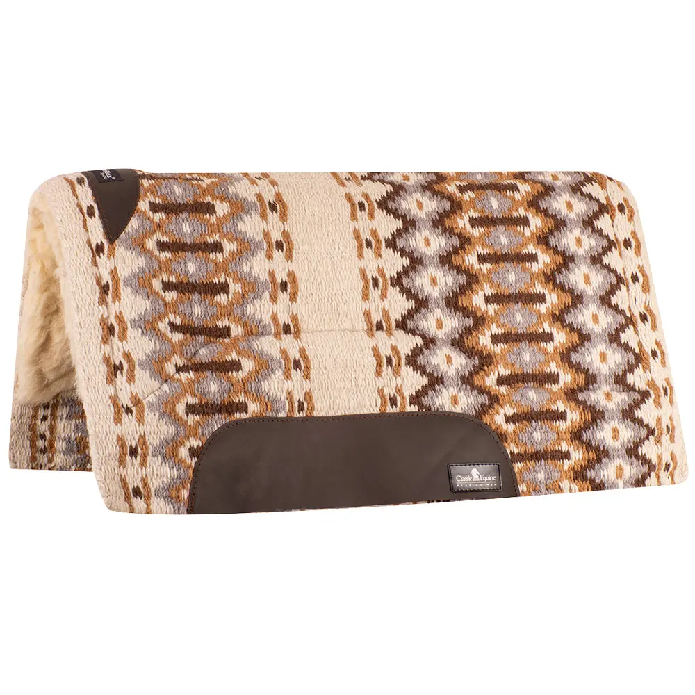 32 In X 34 Classic Equine 1 Inch Thick Sensorflex Wool Straight Top Saddle Pad 1