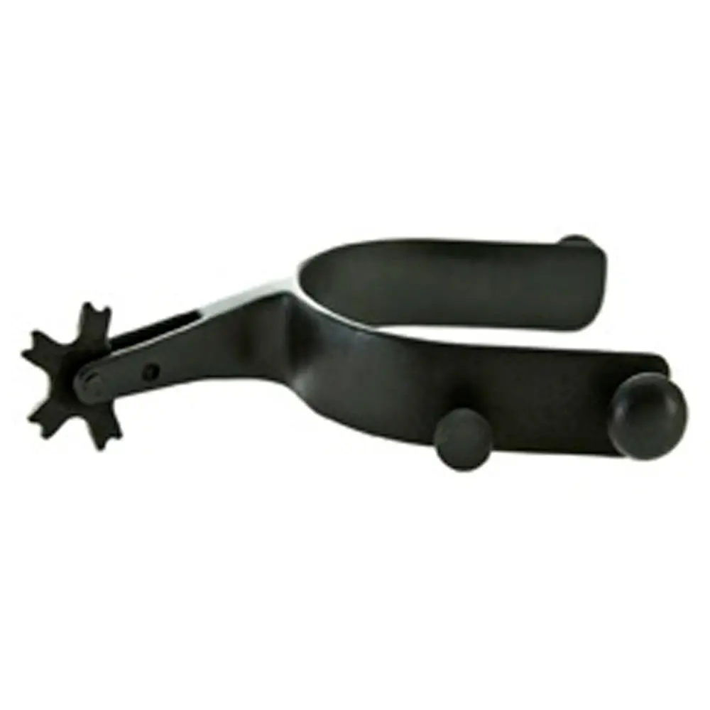 Hilason Youth Mutton Buster Spur Pairs Black 1