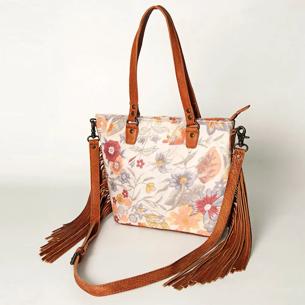 American Darling Women's Tote Bag Western Hair-On Genuine Leather Handbag 1