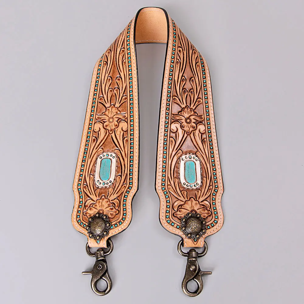 American Darling Hand Tooled Genuine Leather Crossbody Handle Strap For Bags Phone Keychain Wallet Purse Clutch Cellphone 1