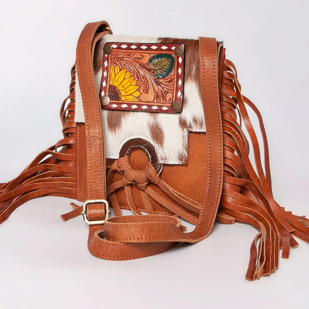 American Darling Cross Body Hand Tooled Hair On-Genuine Leather Western Women Bag Handbag Purse | Crossbody For Cute 2