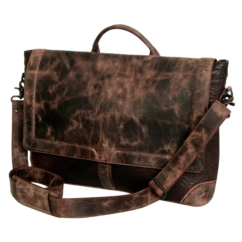 Never Mind Nmbgz134 Briefcase Vintage Handmade Genuine Cowhide Leather Women Bag Western Handbag Purse 1