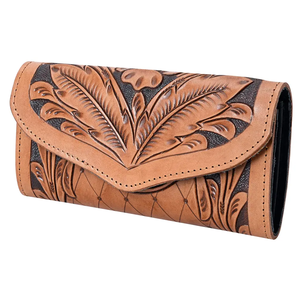 Ohlay Wallet Hand Tooled Genuine Leather Women Bag Western Handbag Purse | Womens Handbags |Leather Belt For Summer 1
