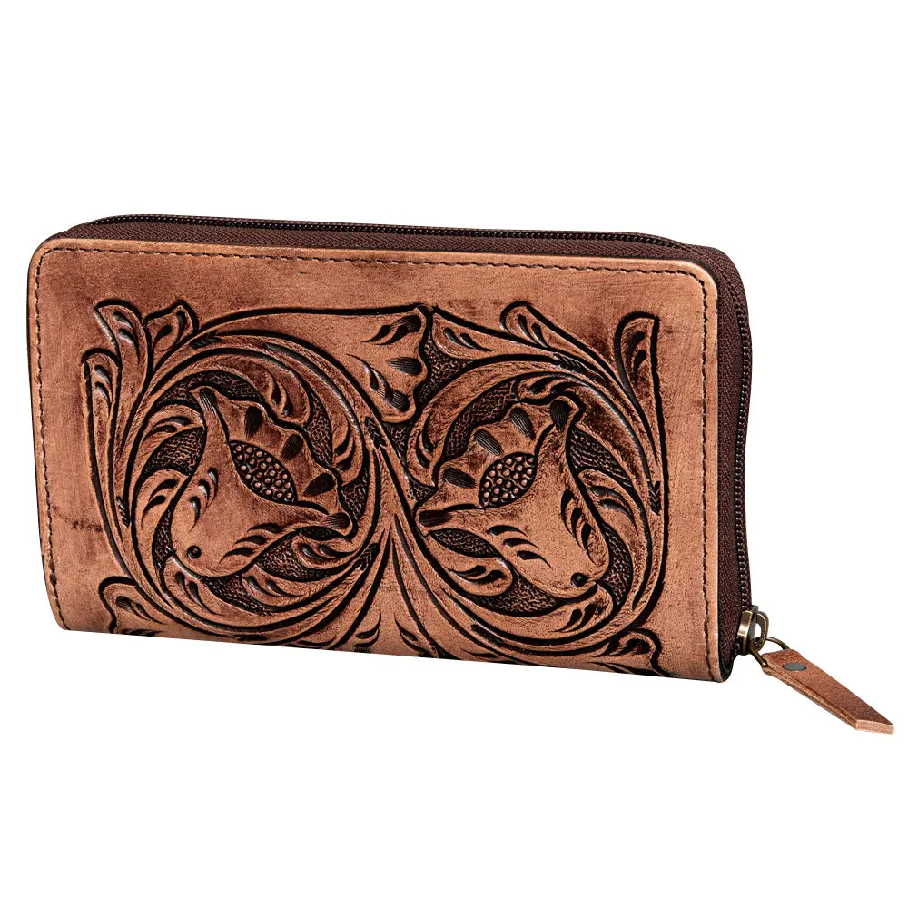 Ohlay Wallet Hand Tooled Genuine Leather Women Bag Western Handbag Purse | Womens Handbags |Leather Belt For Summer 1