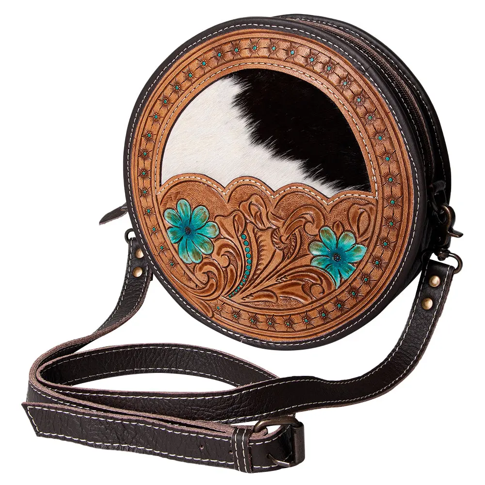 Ohlay Canteen Hand Tooled Genuine Leather Women Bag Western Handbag Purse | Womens Handbags Clutch For Travel Summer 1