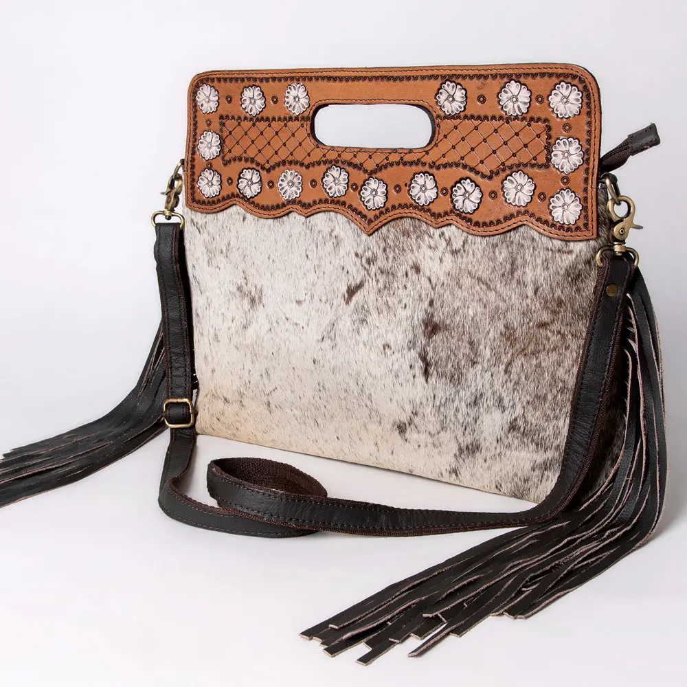 Ohlay Clutch Hand Tooled Hair On Genuine Leather Western Women Bag Handbag Purse | Purses For Cute 1