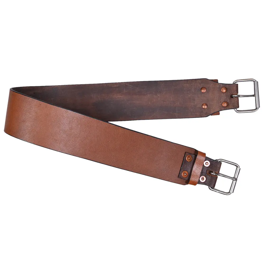 Horse Saddle Cinch Girth Leather Antique Tan Comfytack By Hilason 1