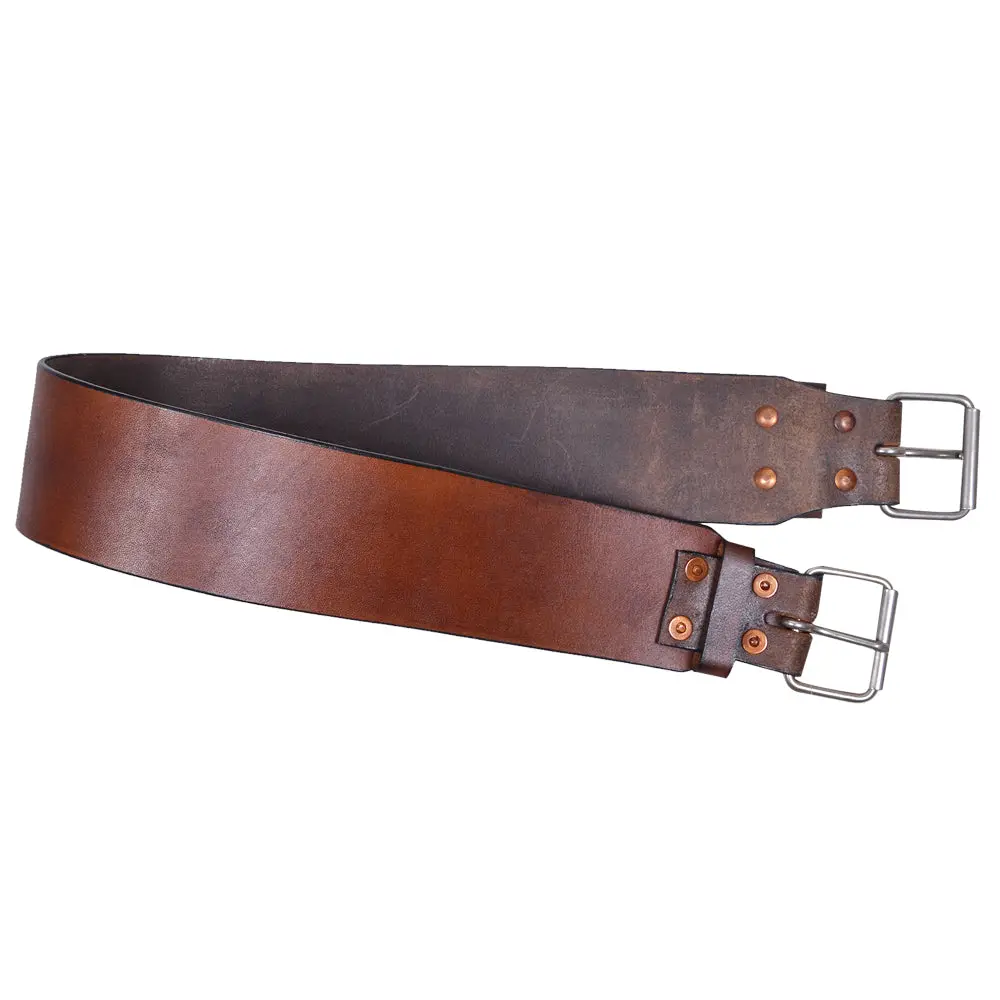Horse Saddle Cinch Girth Leather Antique Brown Comfytack By Hilason 1