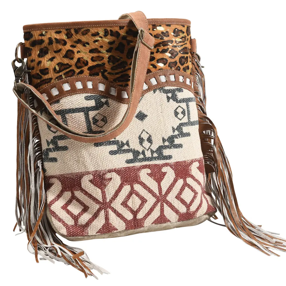 Ohlay Large Crossbody Upcycled Wool Canvas Hair-On Genuine Leather Women's Bag Western Handbag Purse Womens Handbags Purses 1