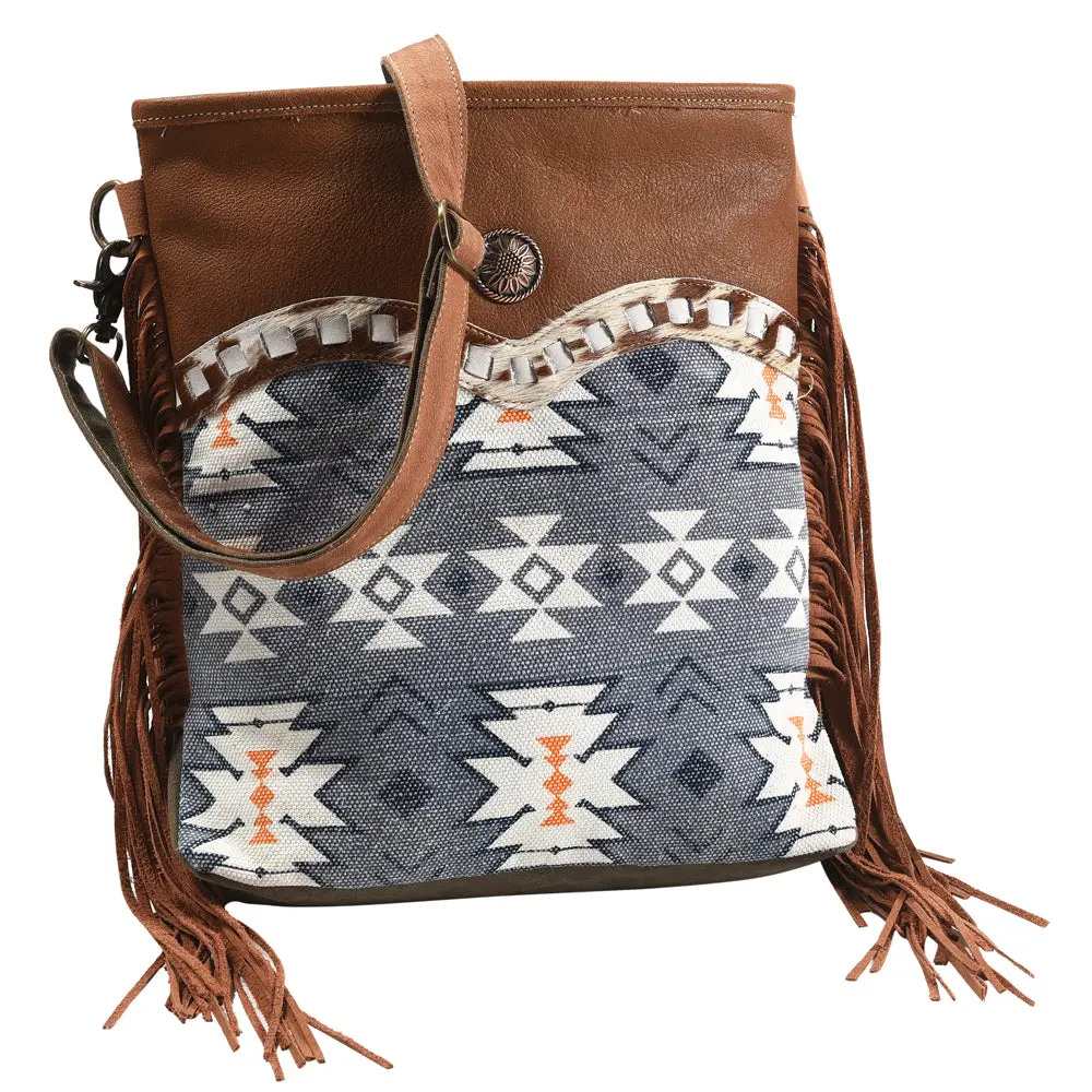Ohlay Large Crossbody Upcycled Wool Canvas Hair-On Genuine Leather Women's Bag Western Handbag Purse Womens Handbags Purses 1