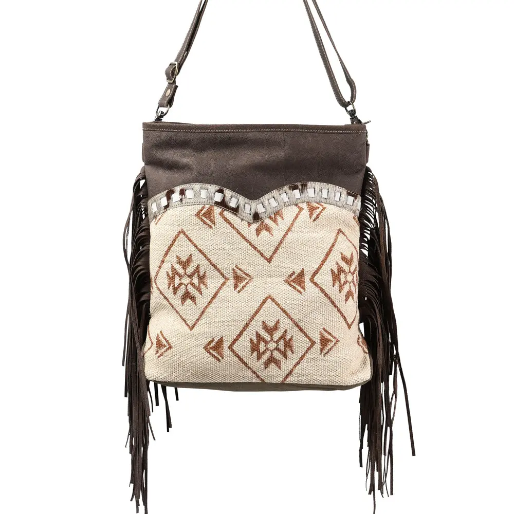 Ohlay Large Crossbody Upcycled Wool Canvas Hair-On Genuine Leather Women's Bag Western Handbag Purse Womens Handbags Purses 1