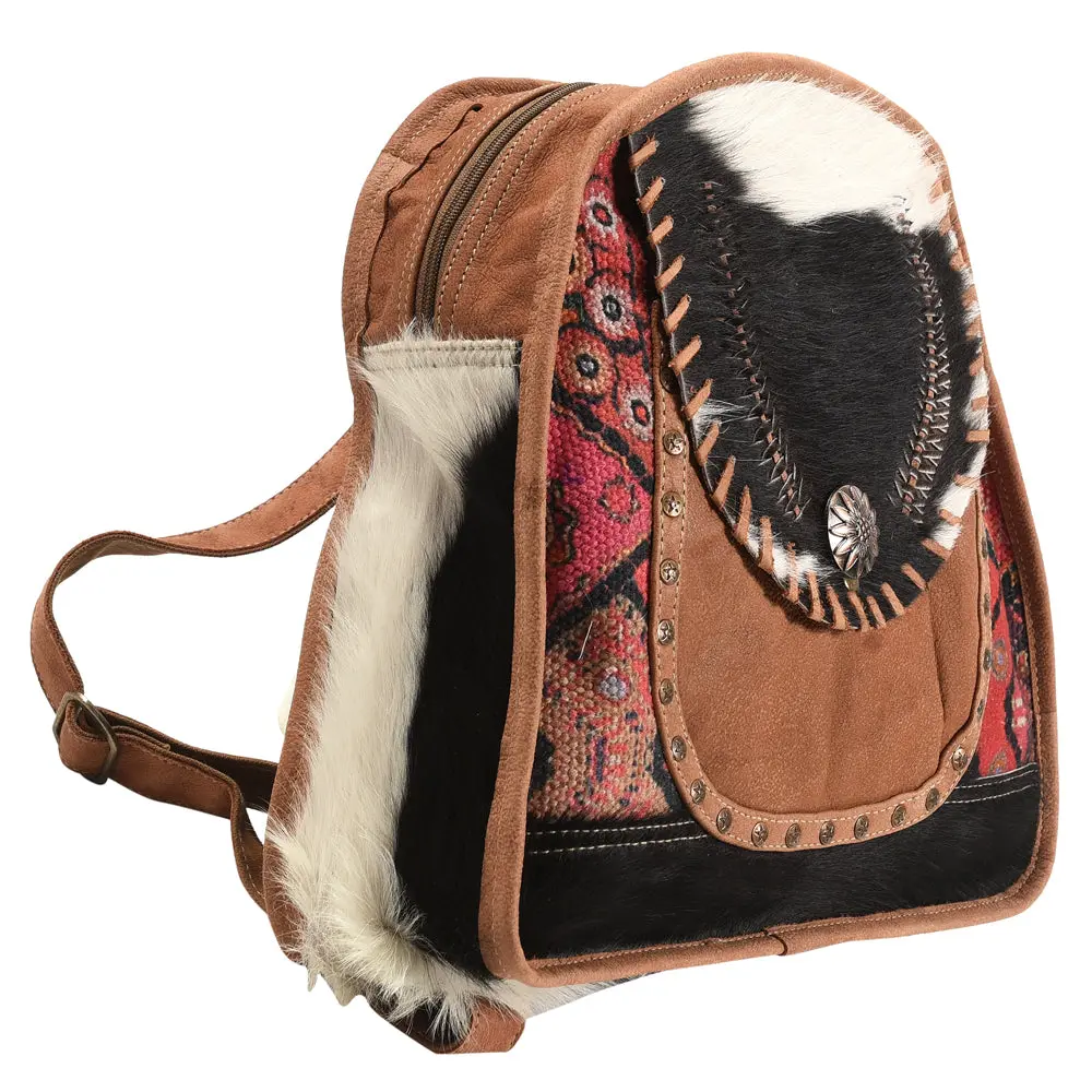 Ohlay Backpack Bag Leather And Upcycled Canvas Ladies | Women Western Handbag Belt For Womens Summer 1