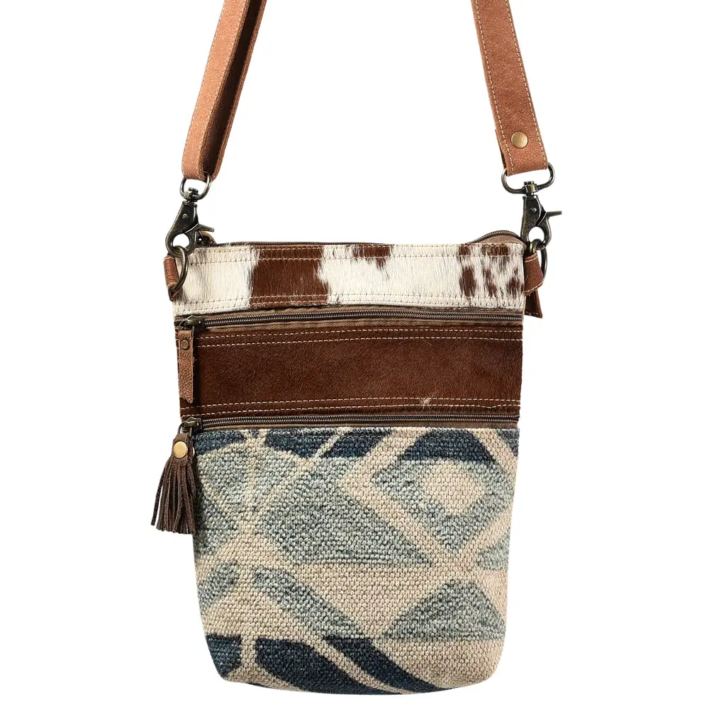 Ohlay Large Crossbody Upcycled Wool Canvas Hair-On Genuine Leather Women's Bag Western Handbag Purse Womens Handbags Purses 1