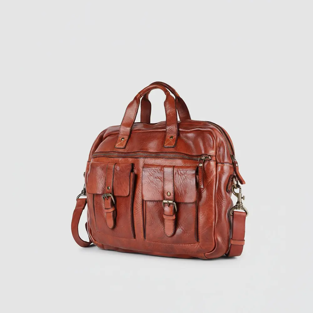 Spaghetti Western Swc405cg Briefcase Vintage Handmade Drum Dyed Genuine European Cowhide Leather Women Bag Western Handbag Purse 1