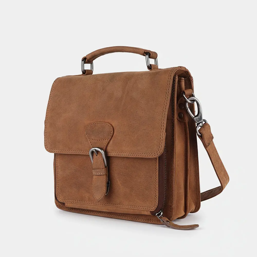 Spaghetti Western Swc423brn Briefcase Vintage Handmade Drum Dyed Genuine European Cowhide Leather Women Bag Western Handbag Purse 1