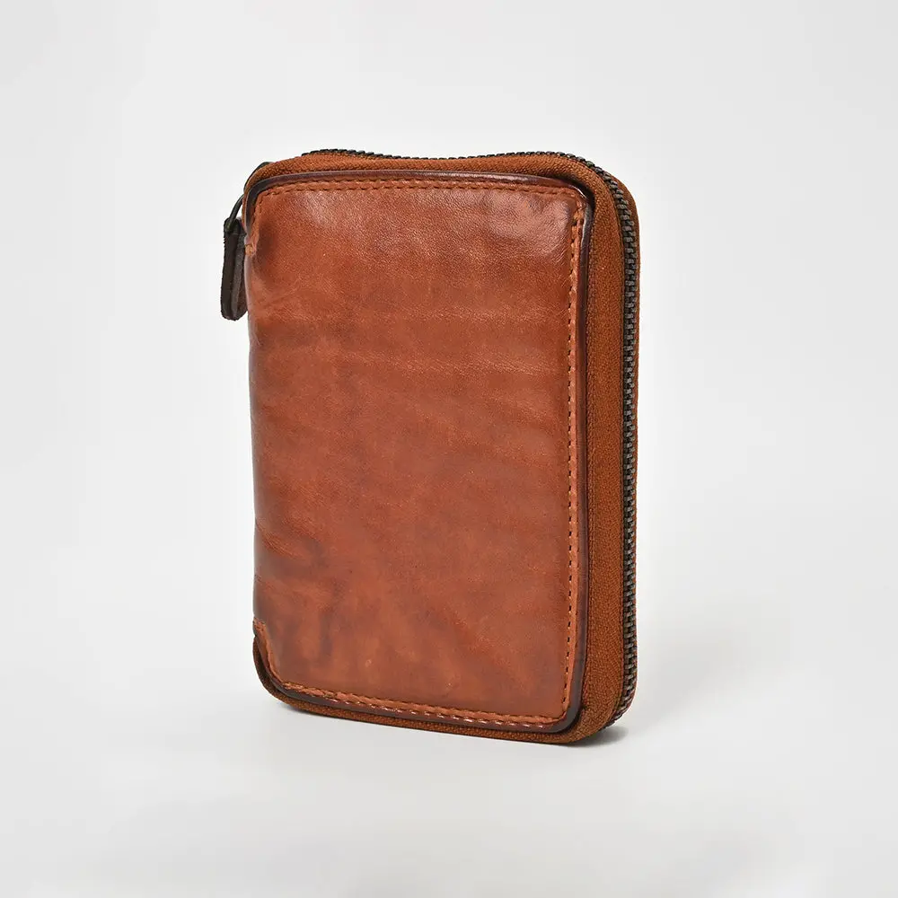 Spaghetti Western Swc441cg Wallet Vintage Handmade Drum Dyed Genuine European Cowhide Leather Women Bag Western Handbag Purse 1