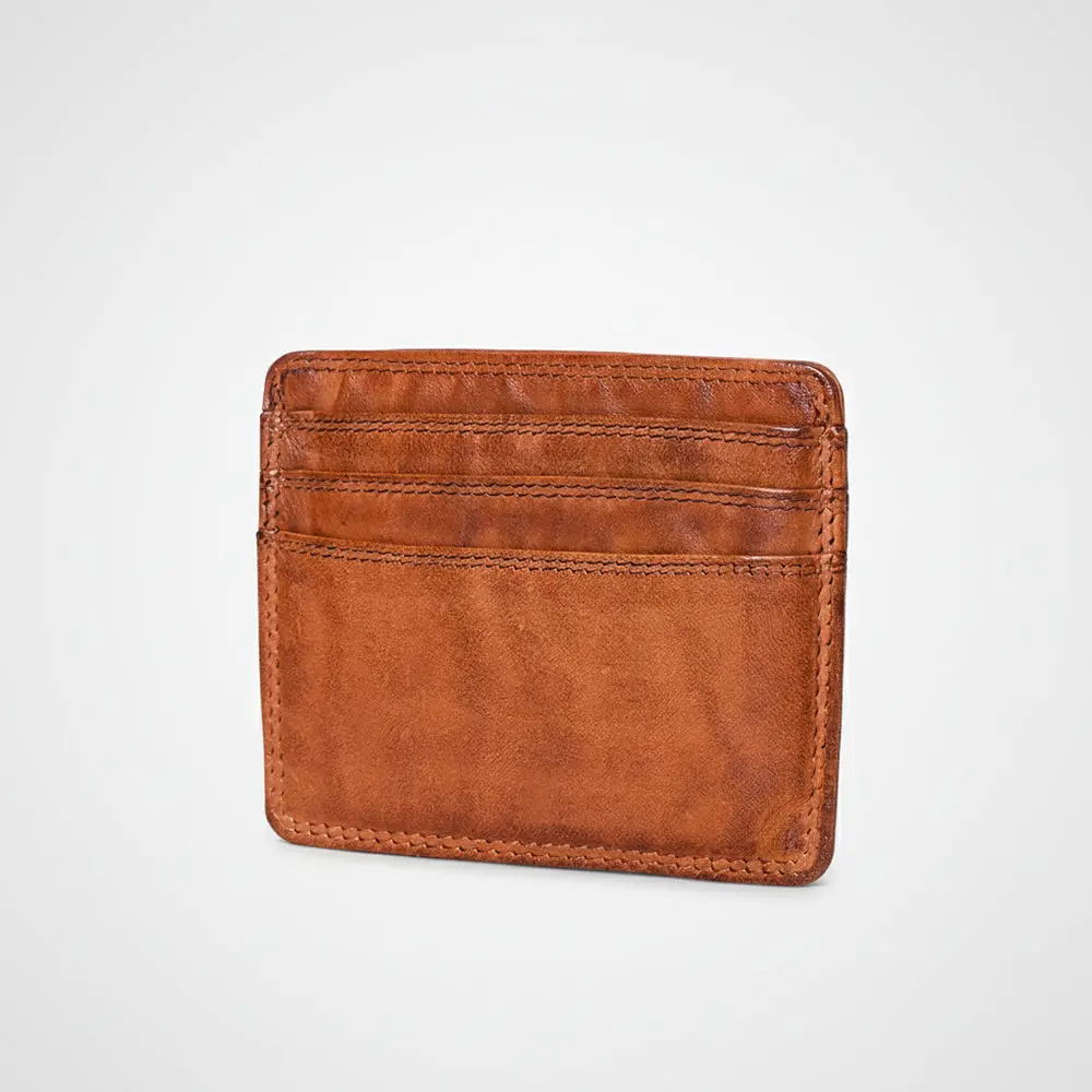 Spaghetti Western Swc451cg Card-Holder Vintage Handmade Drum Dyed Genuine European Cowhide Leather Women Bag Western Handbag Purse 1