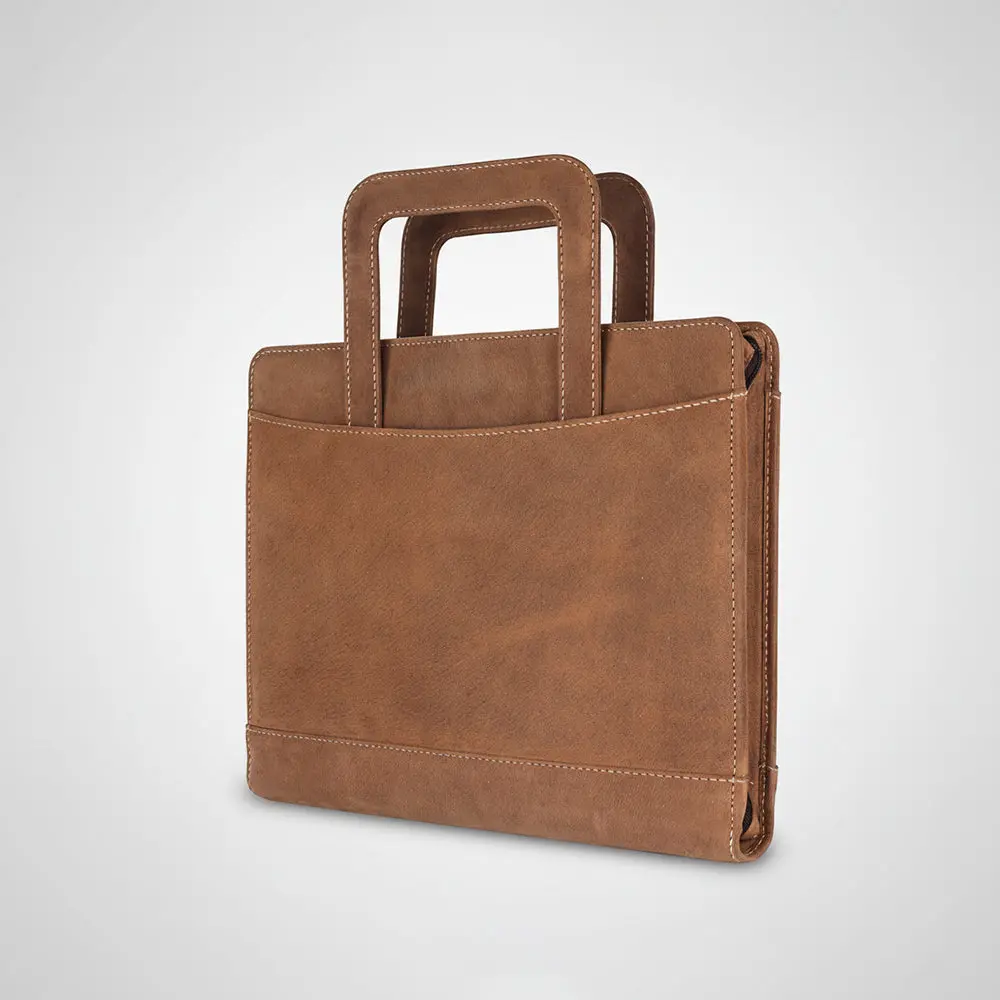 Spaghetti Western Swc420brn Briefcase Vintage Handmade Drum Dyed Genuine European Cowhide Leather Women Bag Western Handbag Purse 1