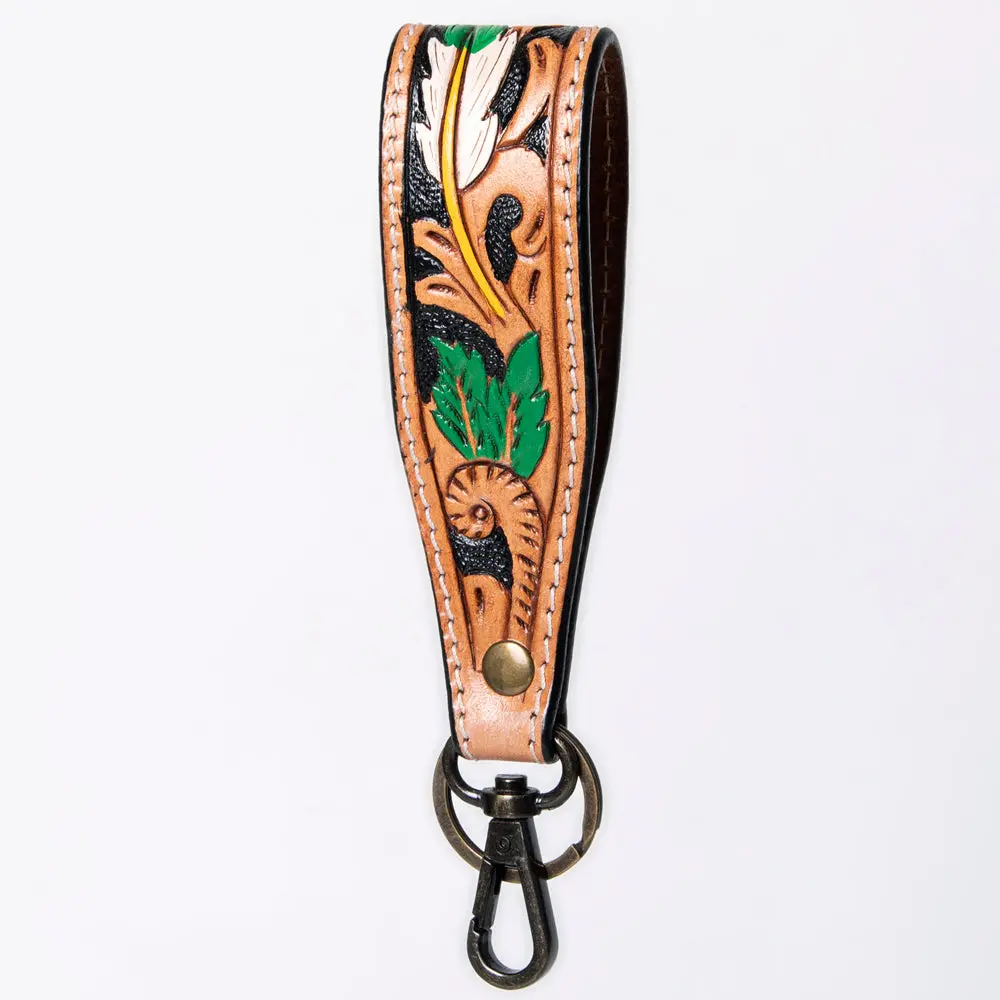 American Darling Hand Tooled Genuine Leather Handle Strap For Wristlet Bag Phone Wrist Keychain Wallet Purse Clutch Cellphone 1