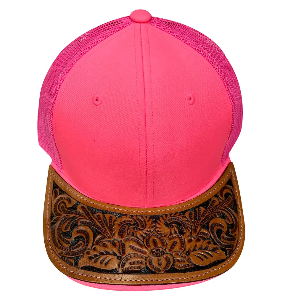 American Darling Men/Women Adjustable Cap With Leather On Visor Red | Vintage Women Men 1