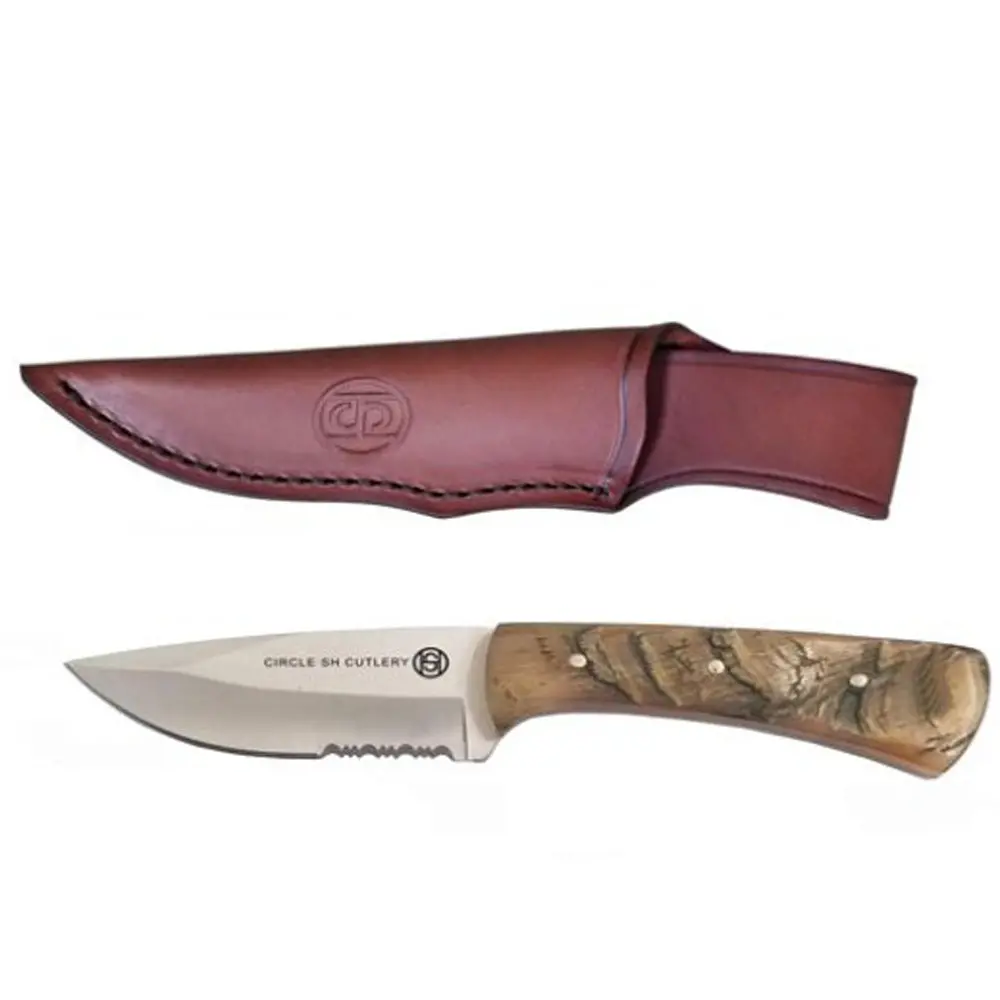 Circle Sh Cutlery Blade Fixed Handle Pocket Knife 1