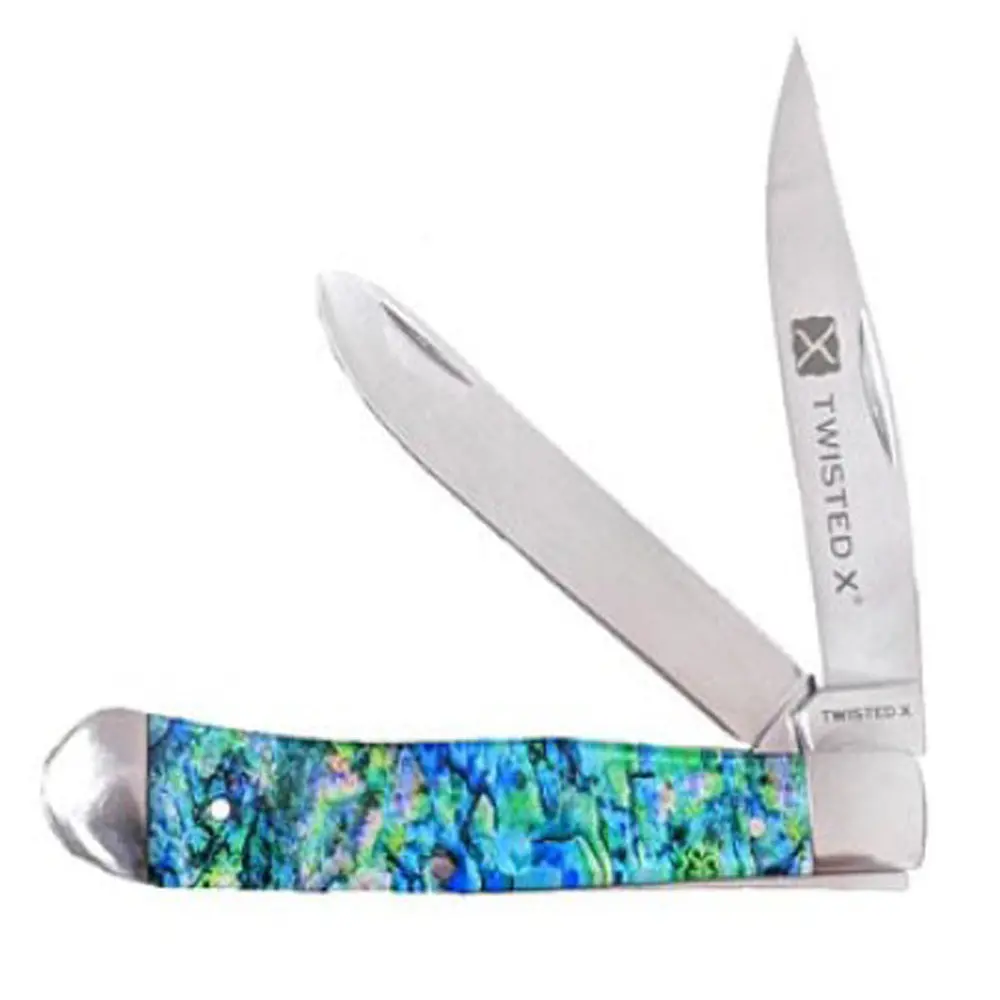 Twisted X Abalone Pocket Knife 1